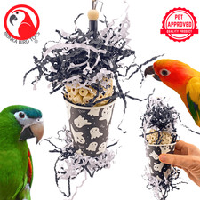 Bonka Bird Toys 2871 Ghost Jumble Sola Atta Chew Shred Forage Parrot Cage Toy