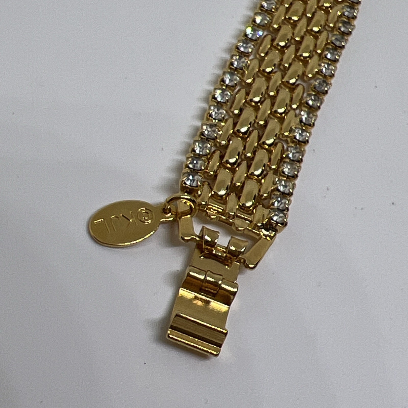 Vintage KJL Kenneth Jay Lane Gold Tone & Rhinesto… - image 6