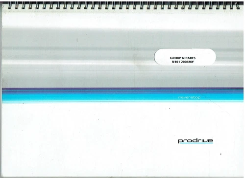 PRODRIVE SUBARU IMPREZA N10 GROUP N RALLY CAR ORIG. 2004 FACTORY PARTS CATALOGUE