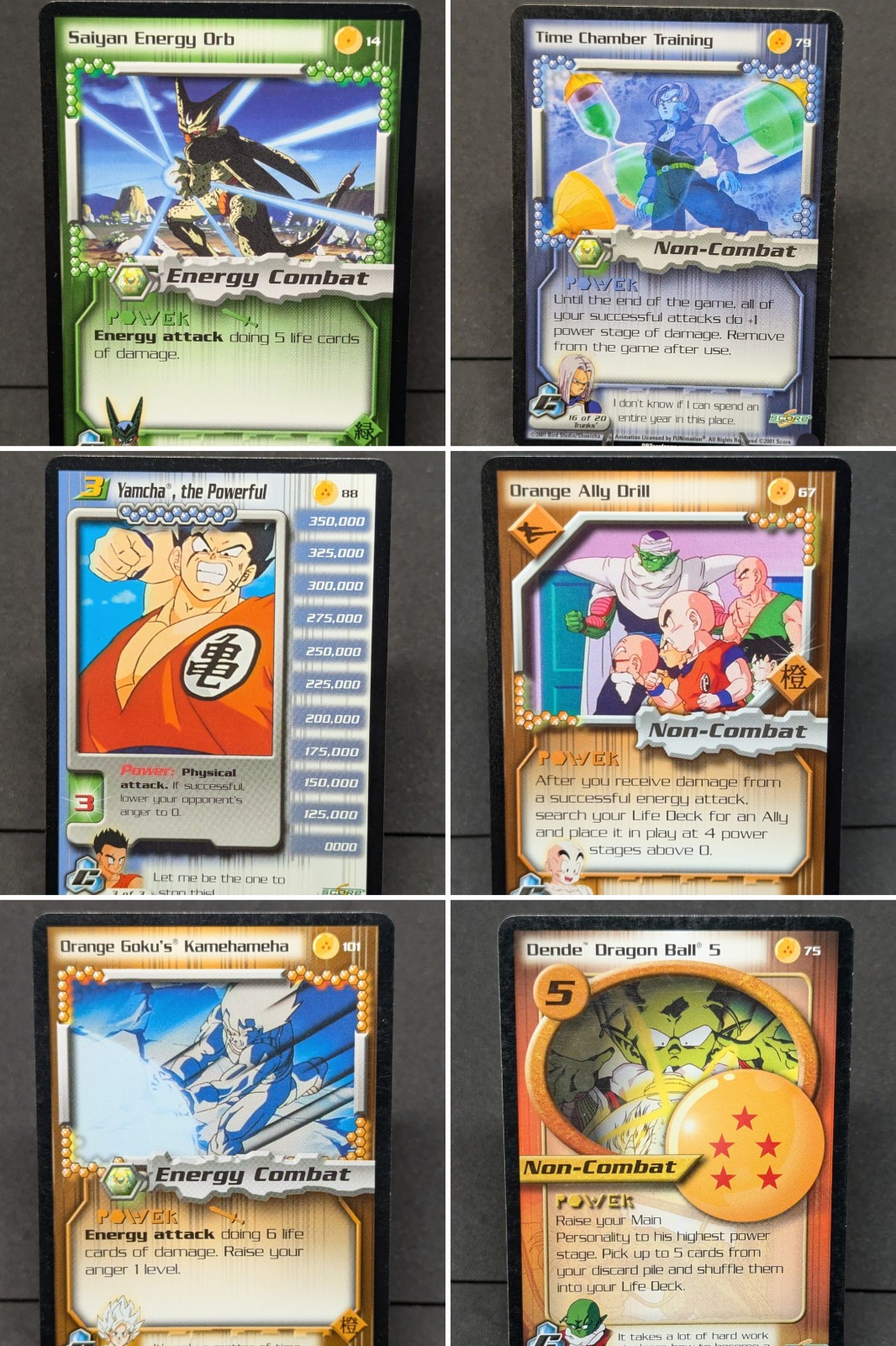 Dragon Ball Z DBZ Cell Saga Unlimited Non-Foil SCORE CCG - Pick Your Cards! MP+