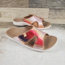 Spenco Kholo Monet Womens Orthotic Slide Sandals Womens Sz 6 Sunset