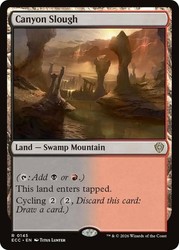 Canyon Slough (145/206) Commander: Lorwyn Eclipsed Rare MTG