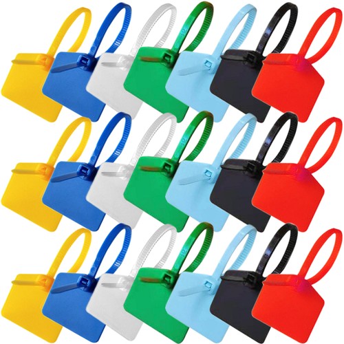 120 Pcs Nylon Cable Tie Identification Tags Zip Ties Labels Cord - Afbeelding 9 van 12