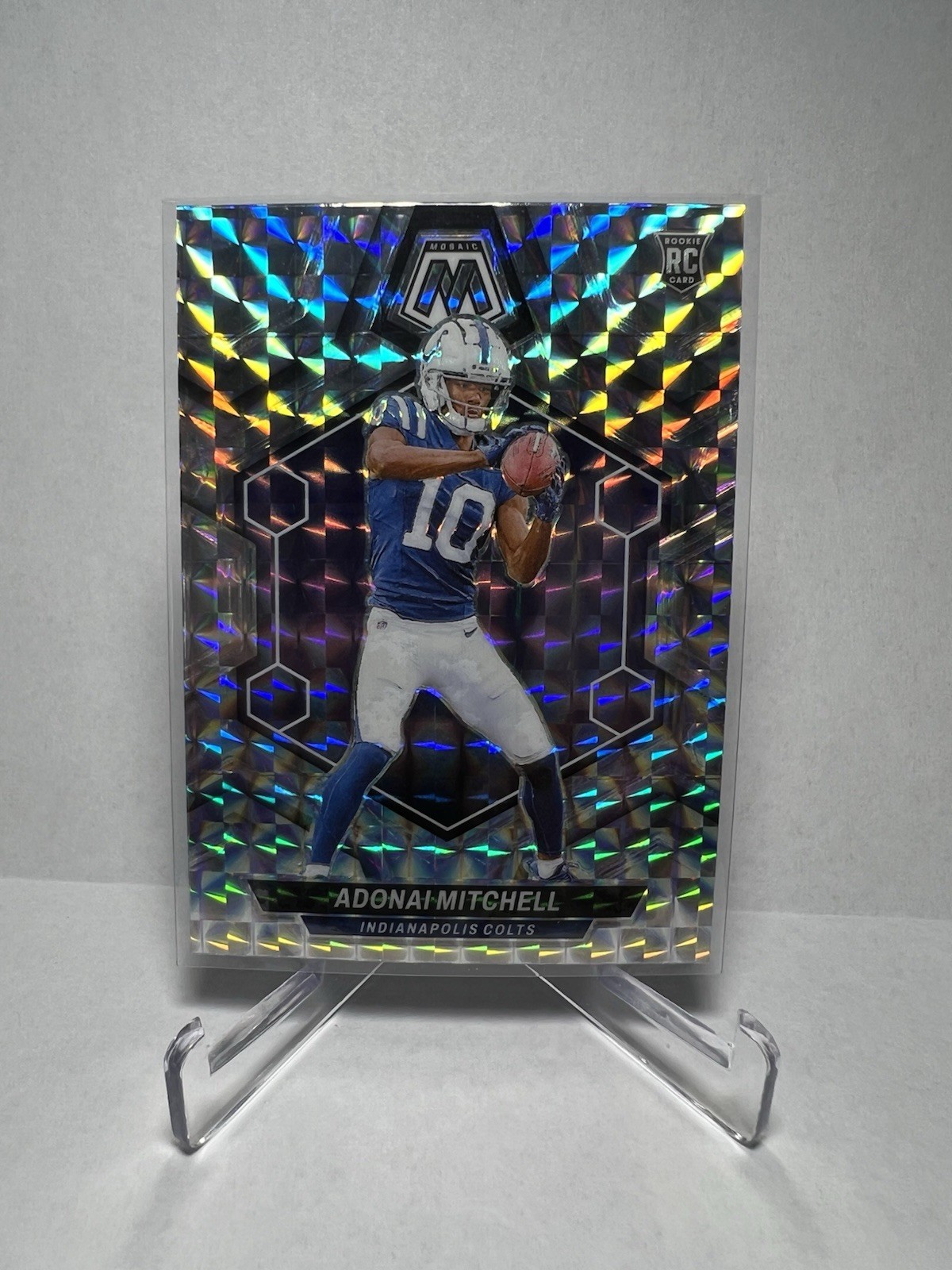 2024 Panini Mosaic - Rookies Adonai Mitchell #350 Mosaic Prizm (RC)