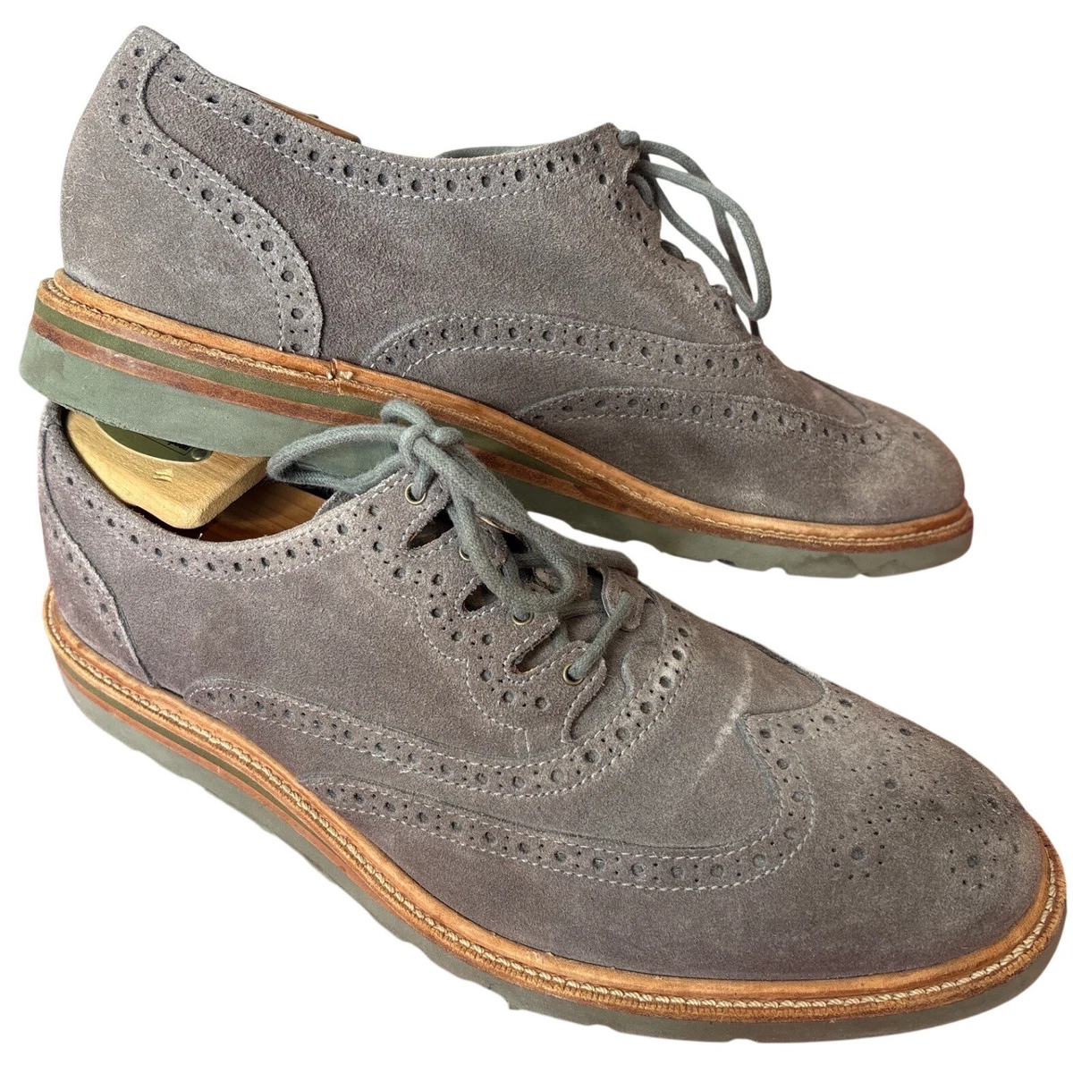 Cole Haan Suede Gray Dress Shoes for Men for sale | eBay display picture 2