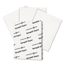 Springhill 015101 Digital Index White Card Stock 90 lb 8 1/2 x 11 250 Sheets/Pac