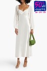 RRP €595 RIXO BRIDAL Silk Devore & Satin A-Line Dress UK12 US8 IT44 M Sweetheart