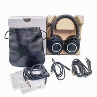 Audio Technica ATH-M50X Closed Back Over Ear Studio Headphones+ Bag&Audio Cables