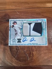 2020 Leaf Trinity Luis Medina Jumbo Patch Auto RC # /75 !! 🔥🔥 Oakland A's