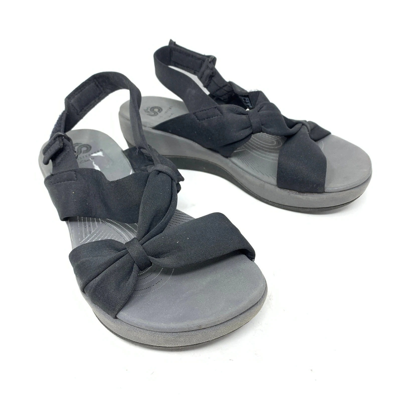 Sandali sportivi Clarks donna taglia 6 Cloudsteppers Arla Shore nero grigio