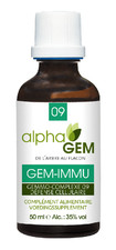 AlphaGem - 09 GEM IMMU Bio 50ml - Complexe Immunité Défenses Naturelles - Neuf