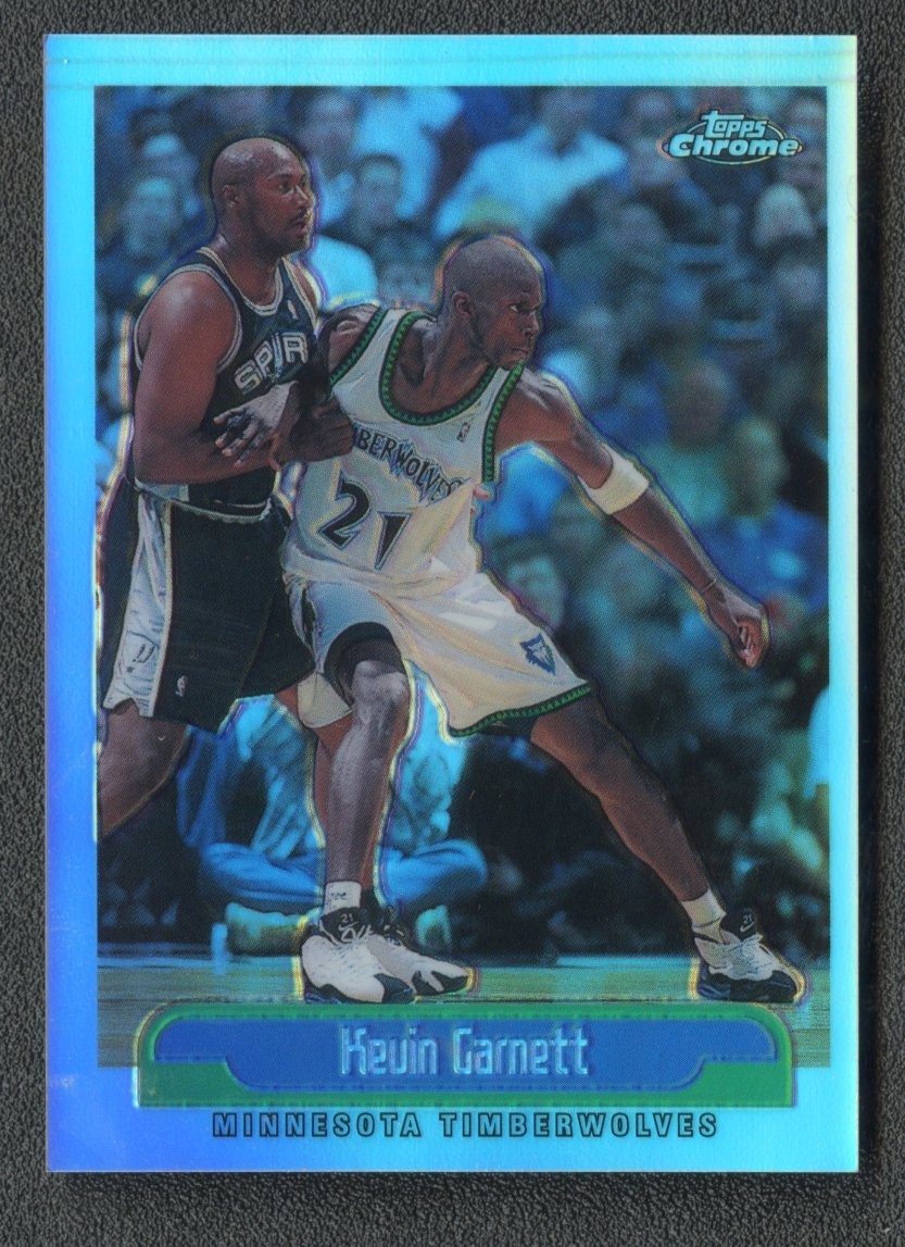 1999-00 Topps Chrome Kevin Garnett Refractor Timberwolves #210
