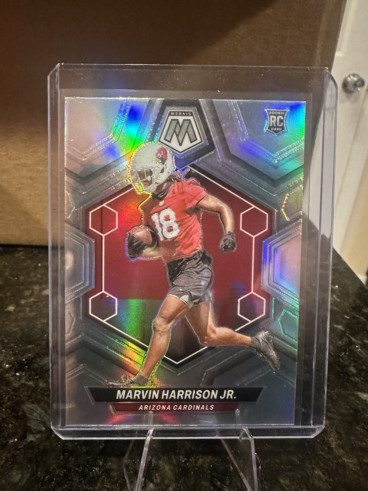 2024 Panini Mosaic Football Marvin Harrison Jr Rookie Silver #304 Cardinals