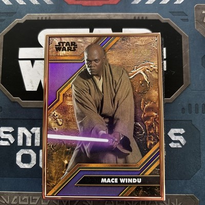 Topps Star Wars Galactic Antiquities Mace Windu Cortosis Character Card