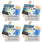 104Pcs Acrylic Paint Set - Painting Supplies with Paint Brushes, Canvas, Ease.