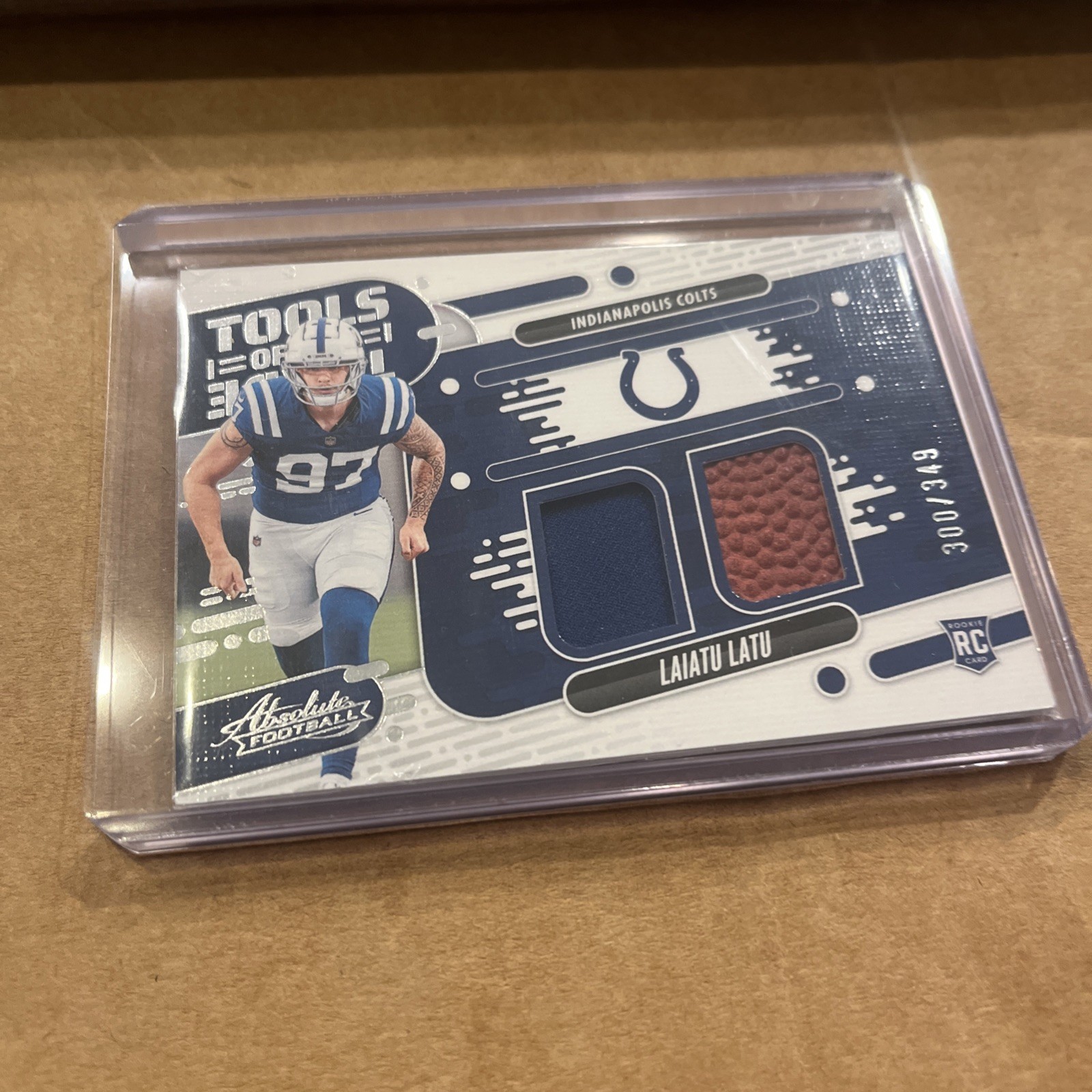Laiatu Latu Panini Absolute Tools of the Trade Double Relics #TOTDLLU Base
