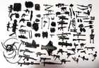 GI JOE COBRA VINTAGE 1982-94 BLACK GUNS RIFLES WEAPONS ACCESSORIES PARTS LOT
