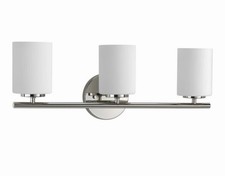 Progress Lighting Replay 3-Light Bath Vanity Light Polished Nickel P2159-104