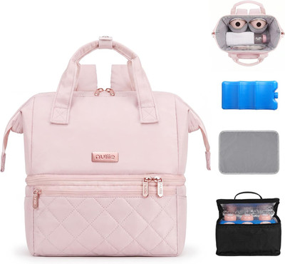 Nuliie tragbare Tasche für Arbeit, Reisen und täglichen Gebrauch, rosa