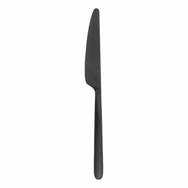 Blomus Messer Stella, Tafelmesser, Besteck, Edelstahl Matt, Black, 20 Cm, 64199-image