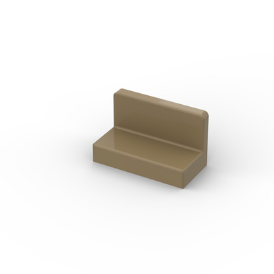 Lego 15x Panele 1x2 panel 4865b dunkelbeige dark tan