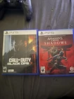 Activision Call of Duty Black Ops 7 & Ubisoft Assassin's Creed Shadows PS5 Lot