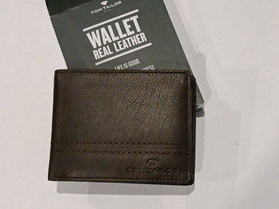 Tom Tailor Jerrie Geldbörse Leder 12cm #TT-12217 29 (Dunkelbraun)