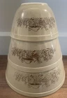 Pyrex Forest Fancies Cinderella Bowl Set 401 402 403 Vintage Mushroom Pattern
