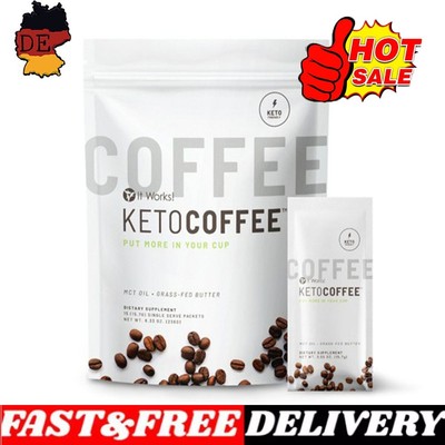It Works Keto Coffee 15 Packets with MCT Oil New And Improved Factory Sealed New