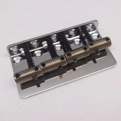 4-String Fixed Bridge, 57mm Threaded Saddles, For  Bass Guitar Replacement Parts