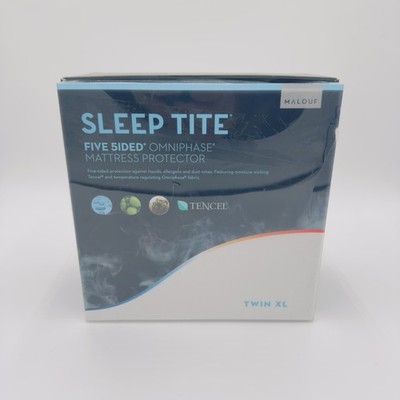 Malouf Sleep Tite Mattress Protector Twin XL 5 Sided Omniphase Tencel Waterproof