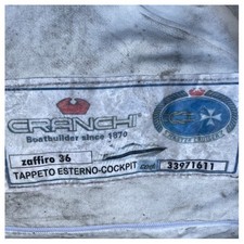 Tappeto antiscivolo Cranchi Zaffiro 36 blu rivestito pozzetto originale - 33971611