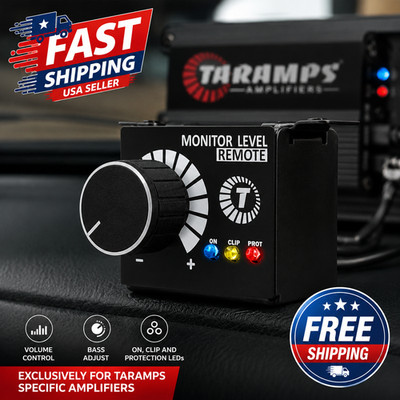 Taramps Monitor Level Remote Bass Knob Volume Controller Amplifier LED