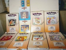 9 Teddy Ruxpin Bear Books Cassette Tapes 7 in Orig Boxes Nice Clean minor wear