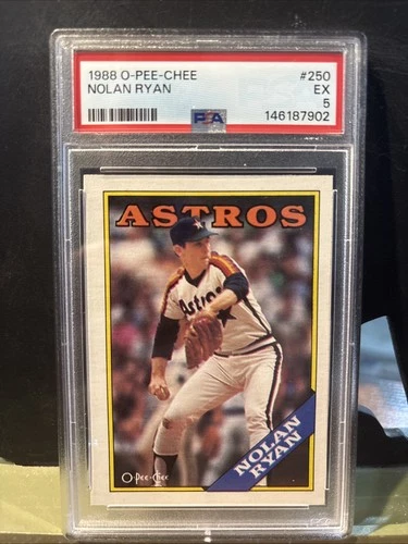 1988 O-Pee-Chee Nolan Ryan #250 PSA 5 Houston Astros