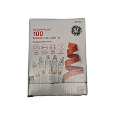 GE String-A-Long 100-Ct Clear Incandescent String Lights White Wire