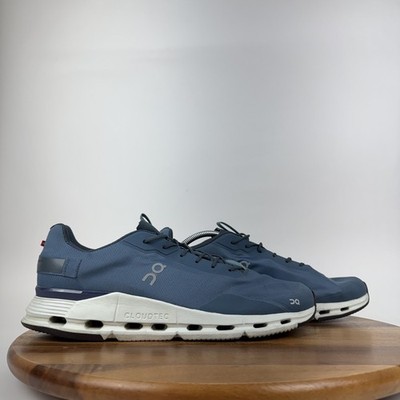 Mens On Cloudnova 2 Blue Mesh Athletic Road Running Sneakers Shoes Size 14 D GUC