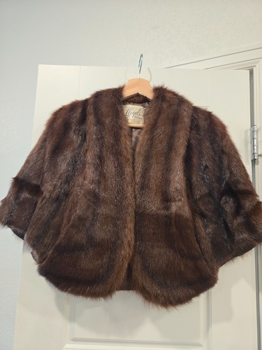 vintage mink capelet from Lloyd's of Denver.