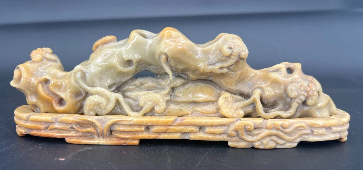 中国古董褐色寿山石主| eBay