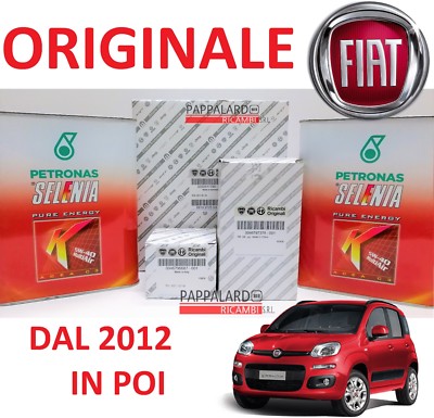 Kit Tagliando Fiat Panda II 1.3 MJT 55KW 75CV (2006-2013) – 4 Filtri + 3 Litri Olio 5W30 Long Life