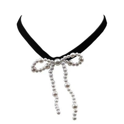Delicate Bowknot Necklace Adornment Women s Fashion Clavicular Chain Accessories