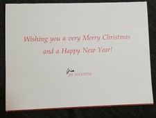 WWII HERO GEN JAMES DOOLITTLE 1ST TOKYO AIR RAIDERS 1992 SIGNED CHRISTMAS CARD