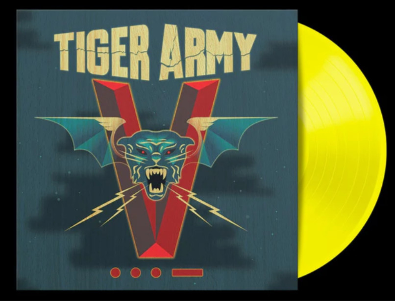 Виниловая пластинка Tiger Army - V - ЖЕЛТОГО цвета - НОВАЯ И ЗАПЕЧАТАННАЯ!!