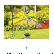 Woodlink Clear Hanging Squirrel Baffle NACLBAF.16in protects rain ice snow food