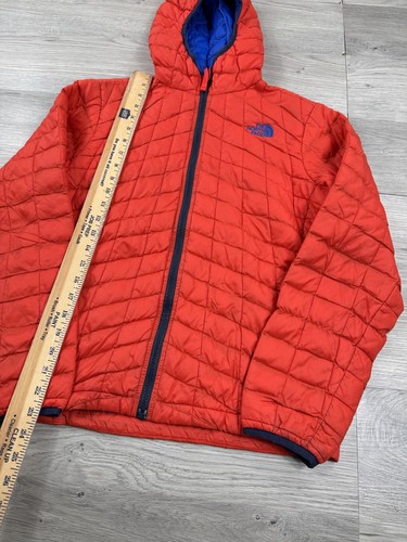 The North Face Jacket Youth L 14/16 Red Blue Thermoball Lightweight Puffer Boys - Picture 3 of 10