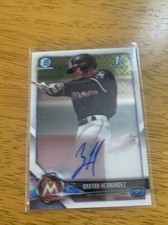 2018 Bowman Chrome Prospect Auto Brayan Hernandez