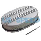 12" Oval Aluminum Half Finned Air Cleaner Assembly for 5 1/8" Carburetors