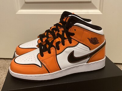 AirJordan1”Better with Time”US8(26cm) Air Jordan 1 Mid SE Turf Orange Patent Leather Mens DD6834-802