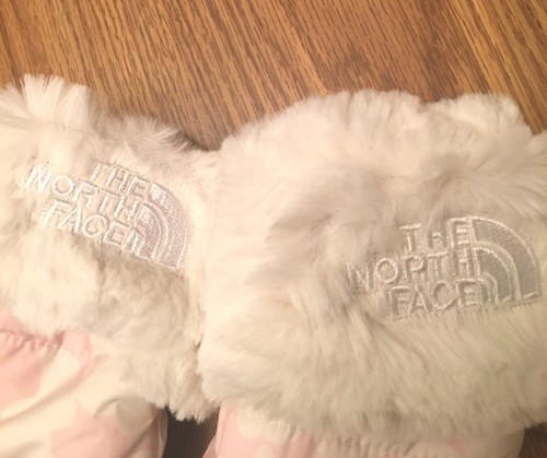 NWOT The North Face Kids Mossbud Swirl Gloves Light Pink/White Sz M: Last photo - Picture 4 of 10