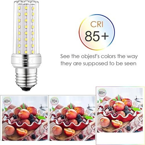 Pack of 3 E27 LED Bulbs, 12w/20w Candelabra LED Bulb 3000/5000k LED Corn Bulbs - Picture 18 of 19